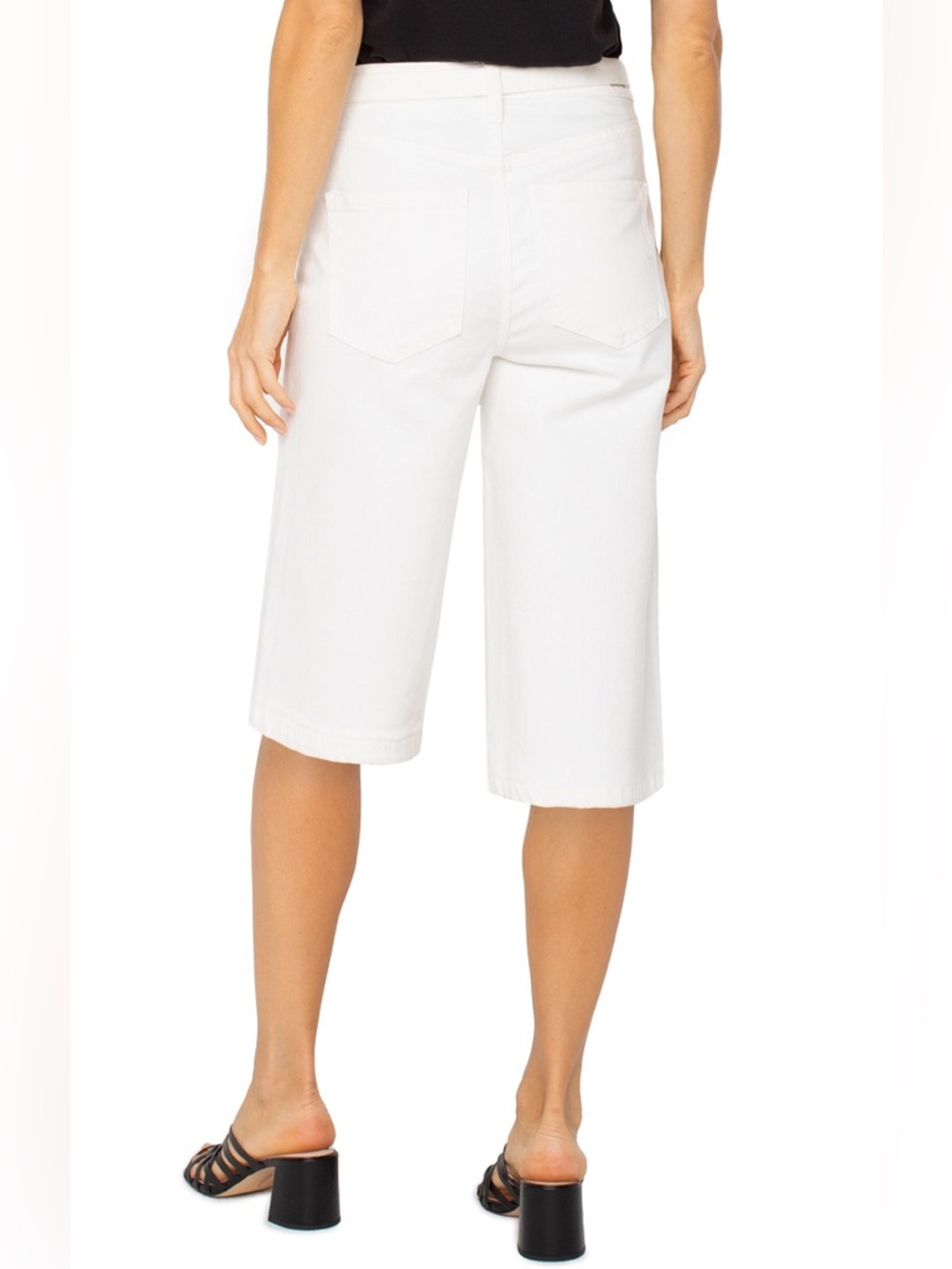 NWT $98 Liverpool Los Angeles Yacht Pant w/ Self Belt – Bone White - Picture 2 of 7